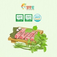 [월간밀양]3월 친환경미나리500g+한돈삼겹살(목살)500g
