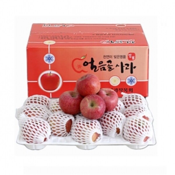 해맑은상상 밀양팜,★설선물예약판매1-3번★밀양 얼음골 사과 선물세트 (3kg, 5kg) /1월 13일부터 순차출고,{밀양물산 주식회사}