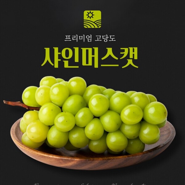 해맑은상상 밀양팜,프리미엄 샤인머스캣 선물세트(2.5kg, 3수),{밀양물산 주식회사}