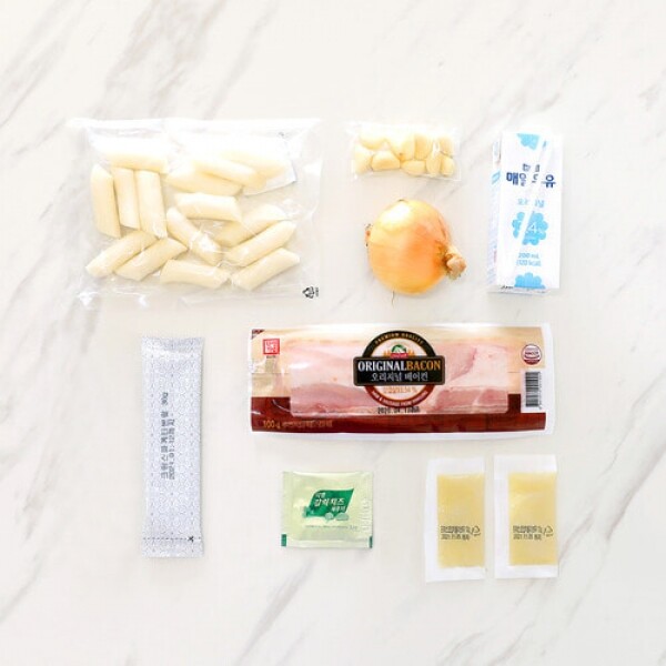 해맑은상상 밀양팜,크림 떡볶이 밀키트 2인분,{밀양물산 주식회사}