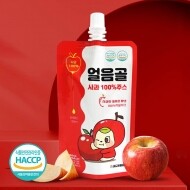 뚜껑달린 밀양 얼음골 사과주스 스파우트형 120ml*20포/40포/50포
