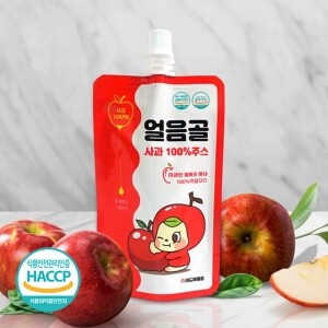 뚜껑달린 밀양 얼음골 사과주스 스파우트형 120ml*20포/40포/50포