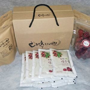[대추지예]대추꾸러미(별초(대)150g+ 대추즙100ml*10봉+ 대추편40g*3봉)